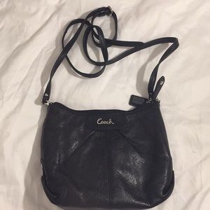 Authentic black Coach cross body purse